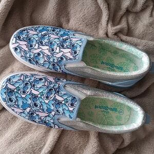 Blue and Silver Kids Sneakers